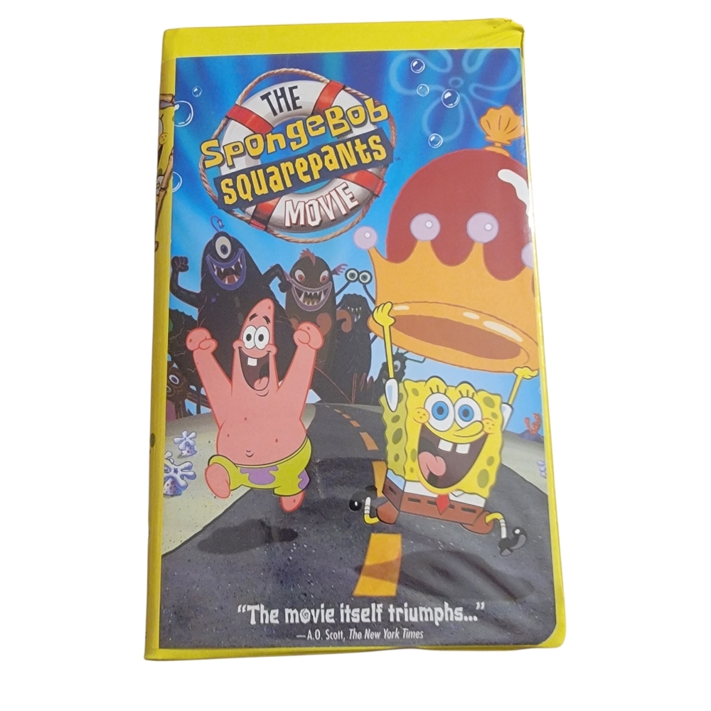 2004 The Spongebob Squarepants Movie VHS Classic Kids Show Collectible ClamShell